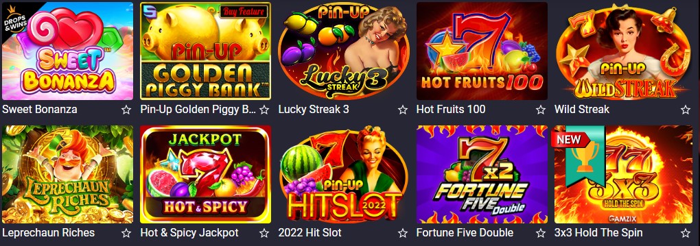 Игровые автоматы PinUp казино Игровые автоматы PinUp казино